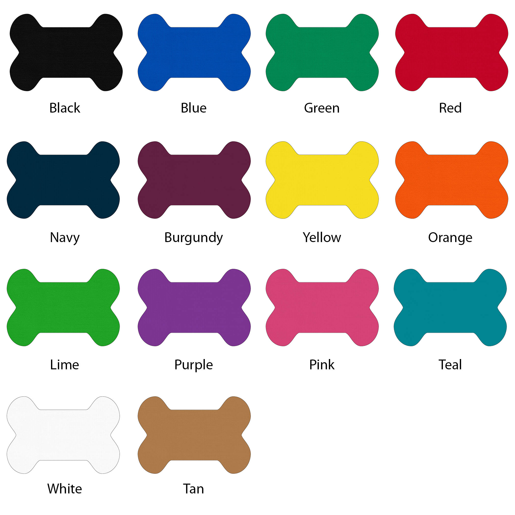 Bone Shaped Vinyl Pet Mat 2