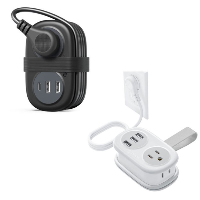 USB Portable and Stowable Travel Power Strip 2