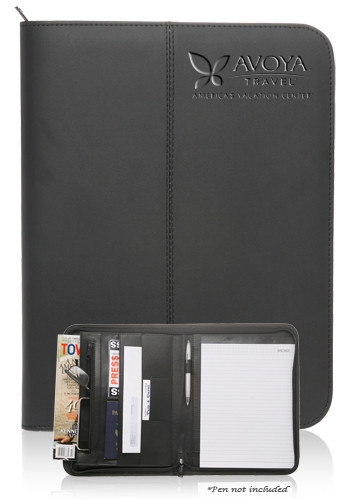 Black Stitched Portfolio - 10" W x 13.25" H 1