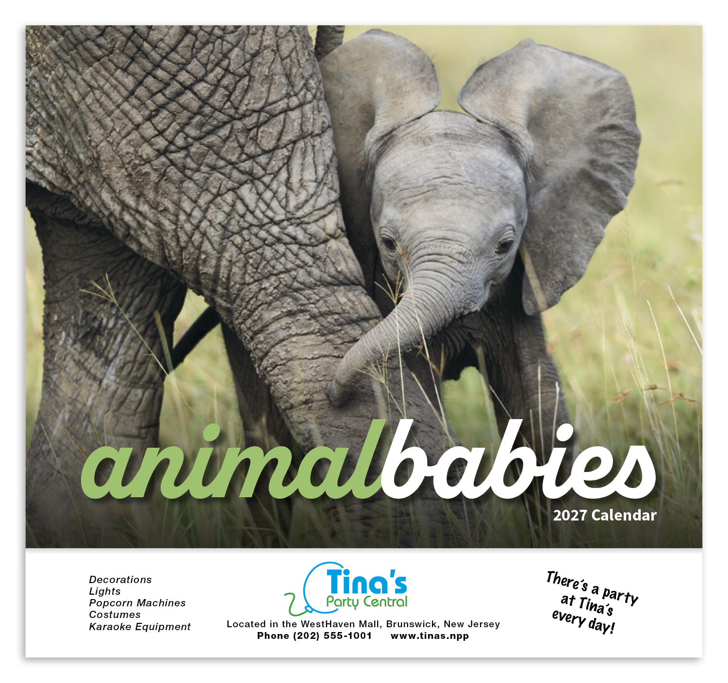 HotLine® Products Animal Babies Appointment Calendar - Stapled 61