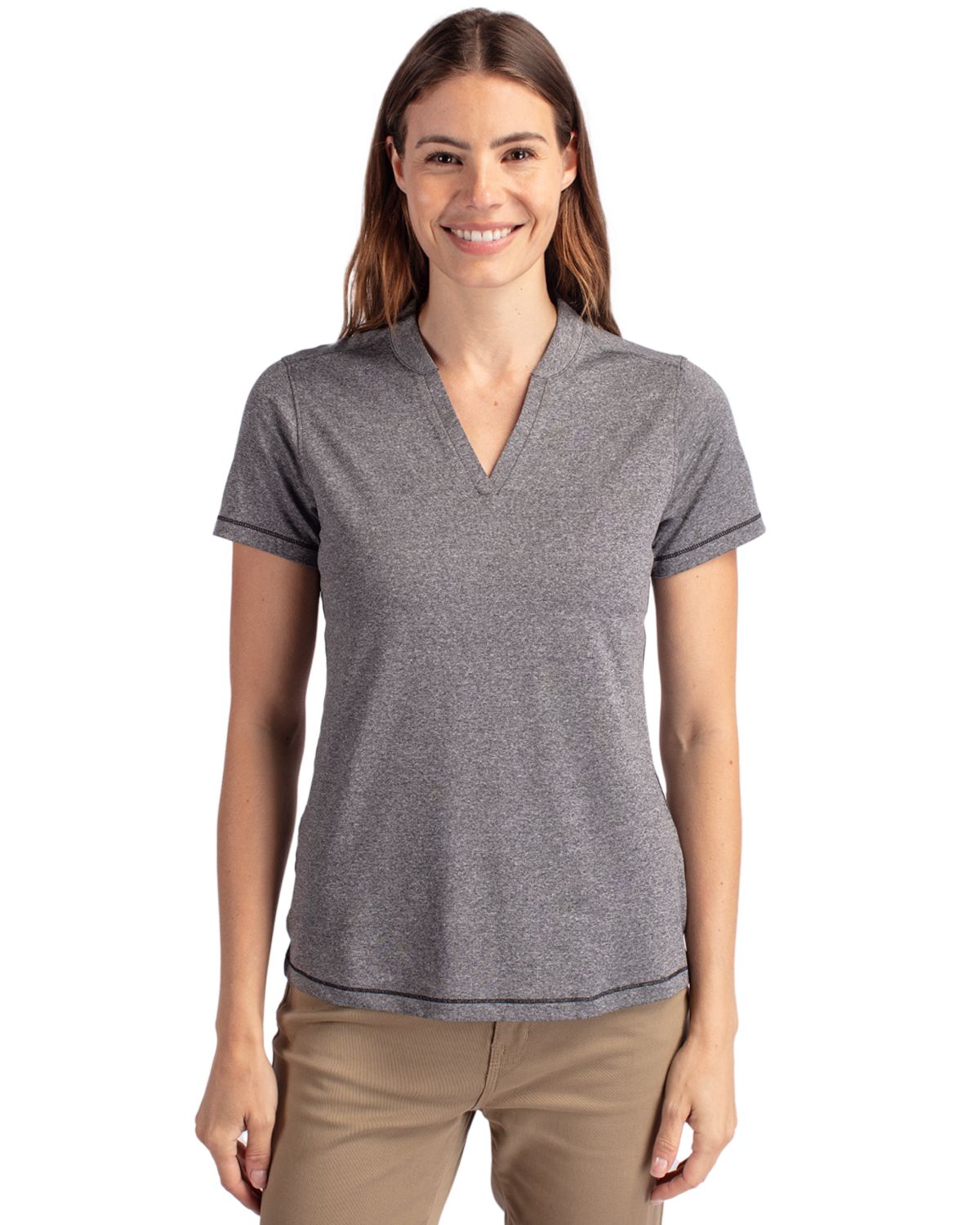 Forge Heathered Stretch Womens Blade Top