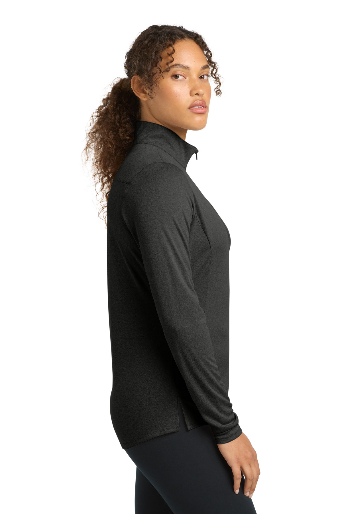 Sport-Tek Women's Endeavor 1/2-Zip Pullover. LST469, custom hoodie or sweatshirt with logo imprint 7