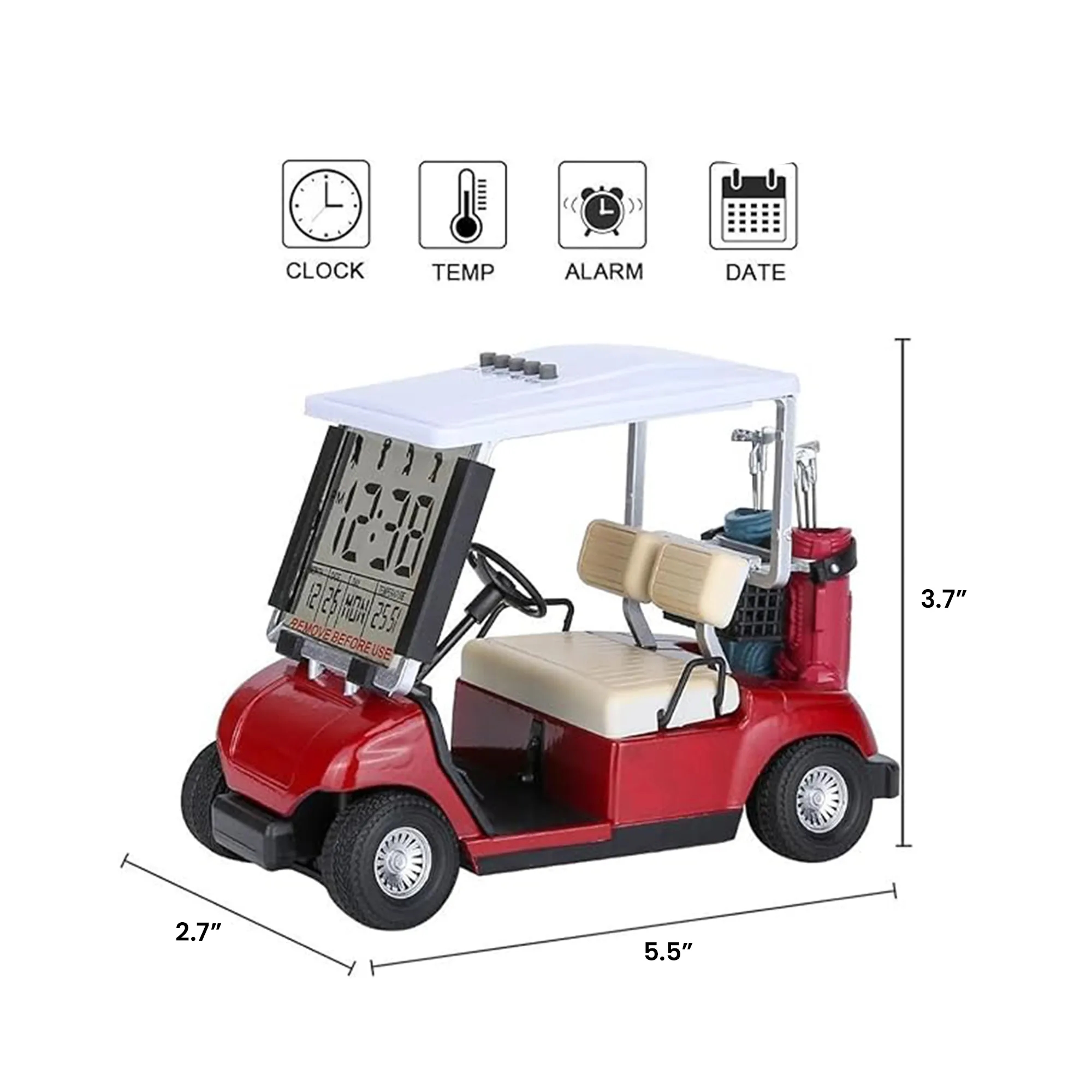 Golf Themed Digital Alarm Clock 10