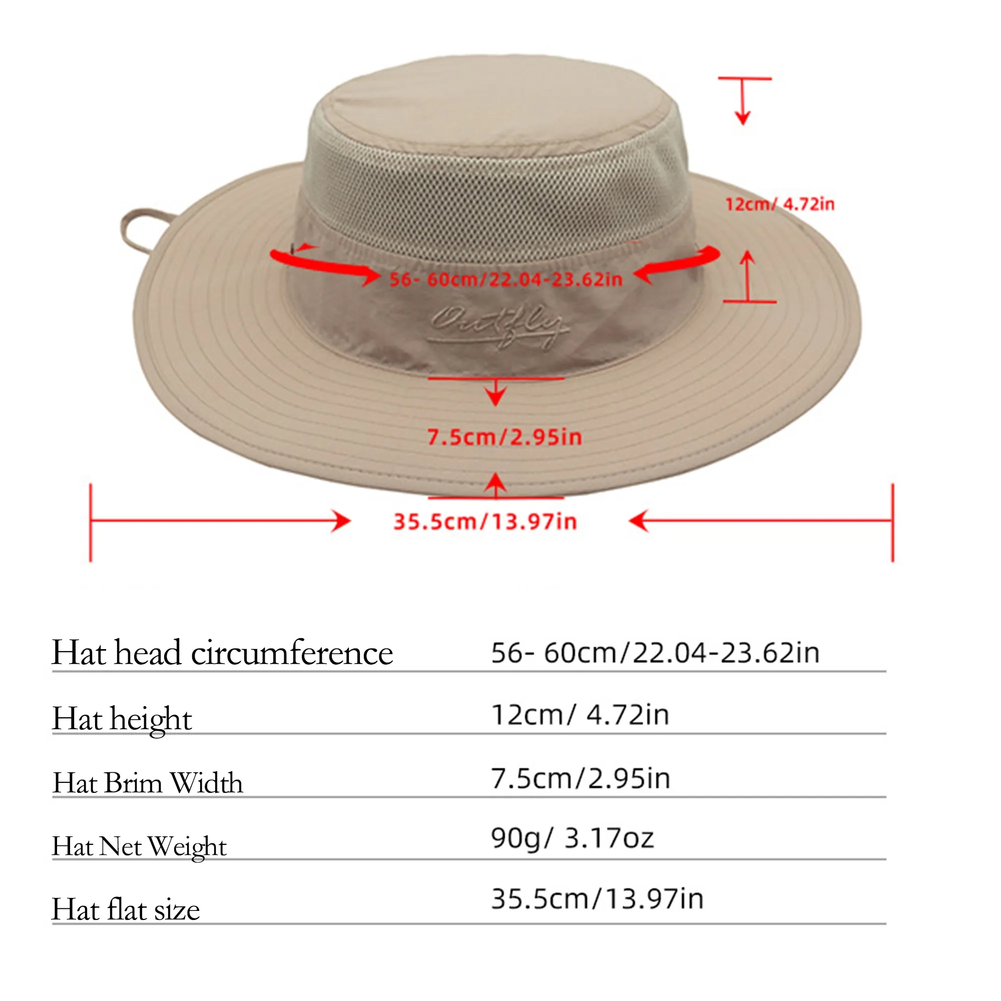 Full Color Wide Brim UV Protection Bucket Hat 8