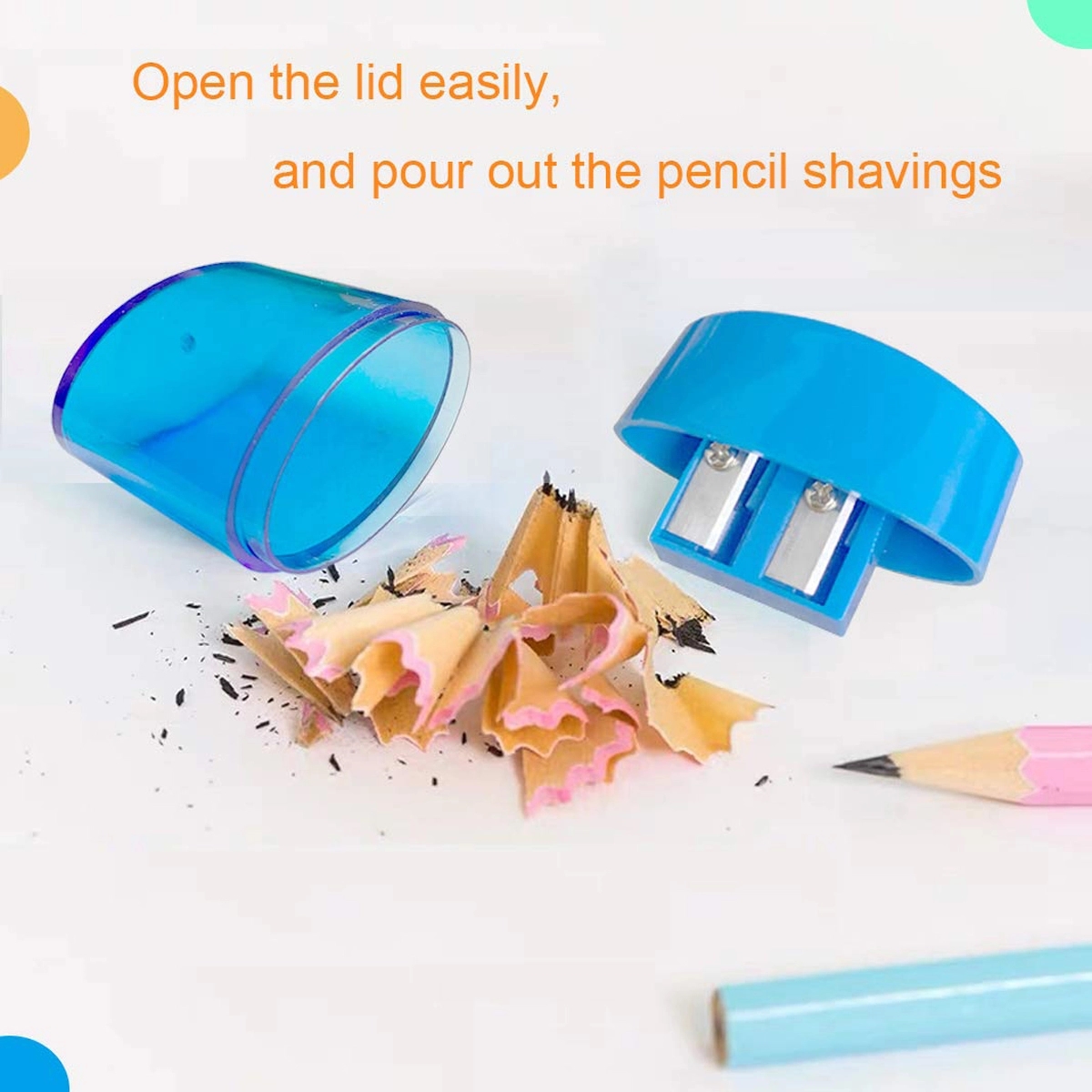 2 Holes Hand Held Pencil Sharpeners 3