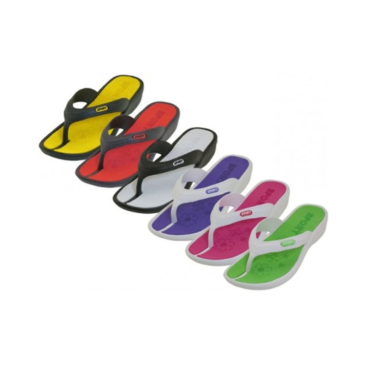 Women's EVA Two-Tone Flip Flops - Sizes 6-11 6 Combos 2
