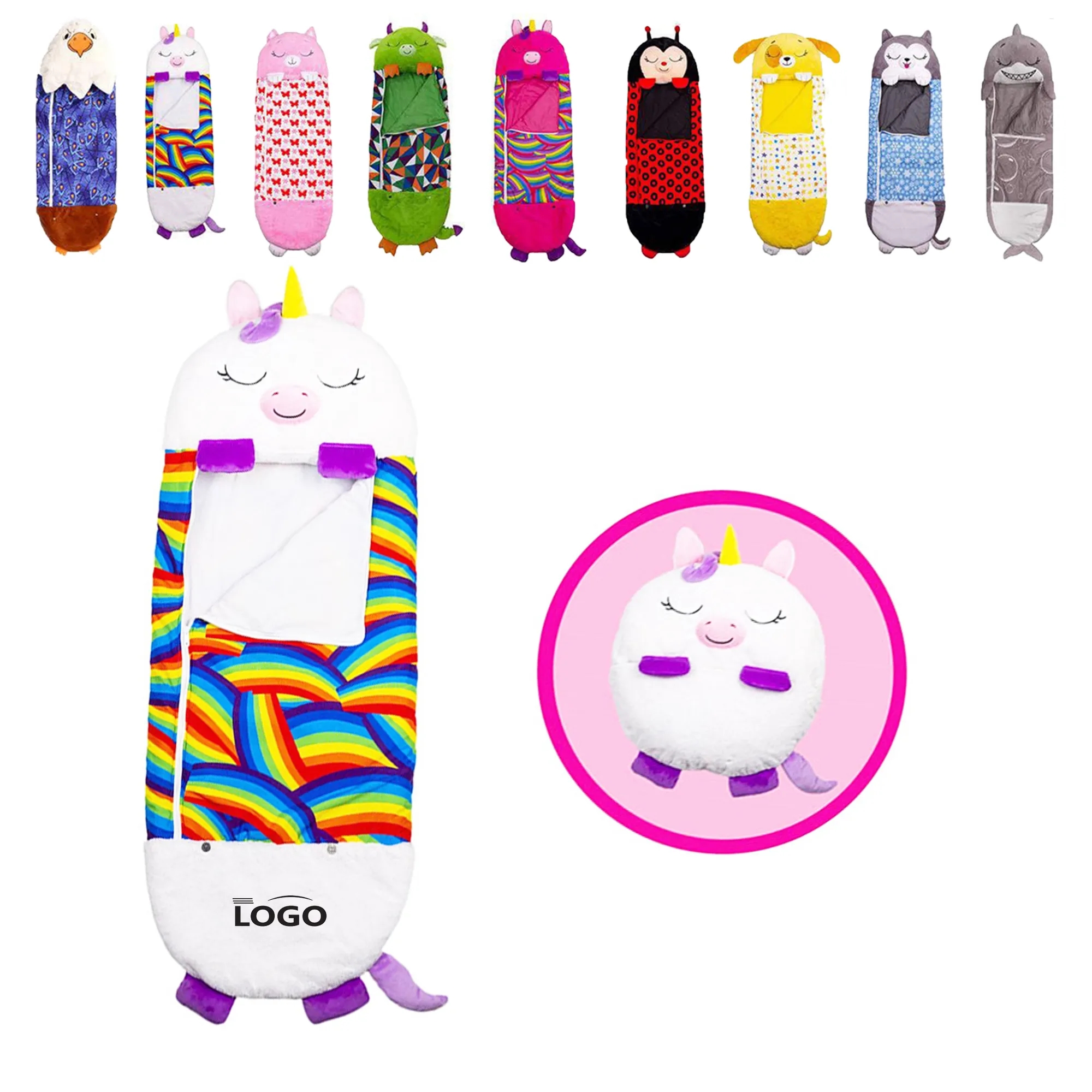 Collapsible Retractable Baby Pillow Anti-Kick Sleeping Bag 1