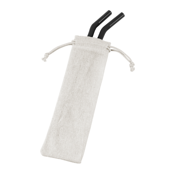 Reusable Stainless Steel Two Straw Set 8
