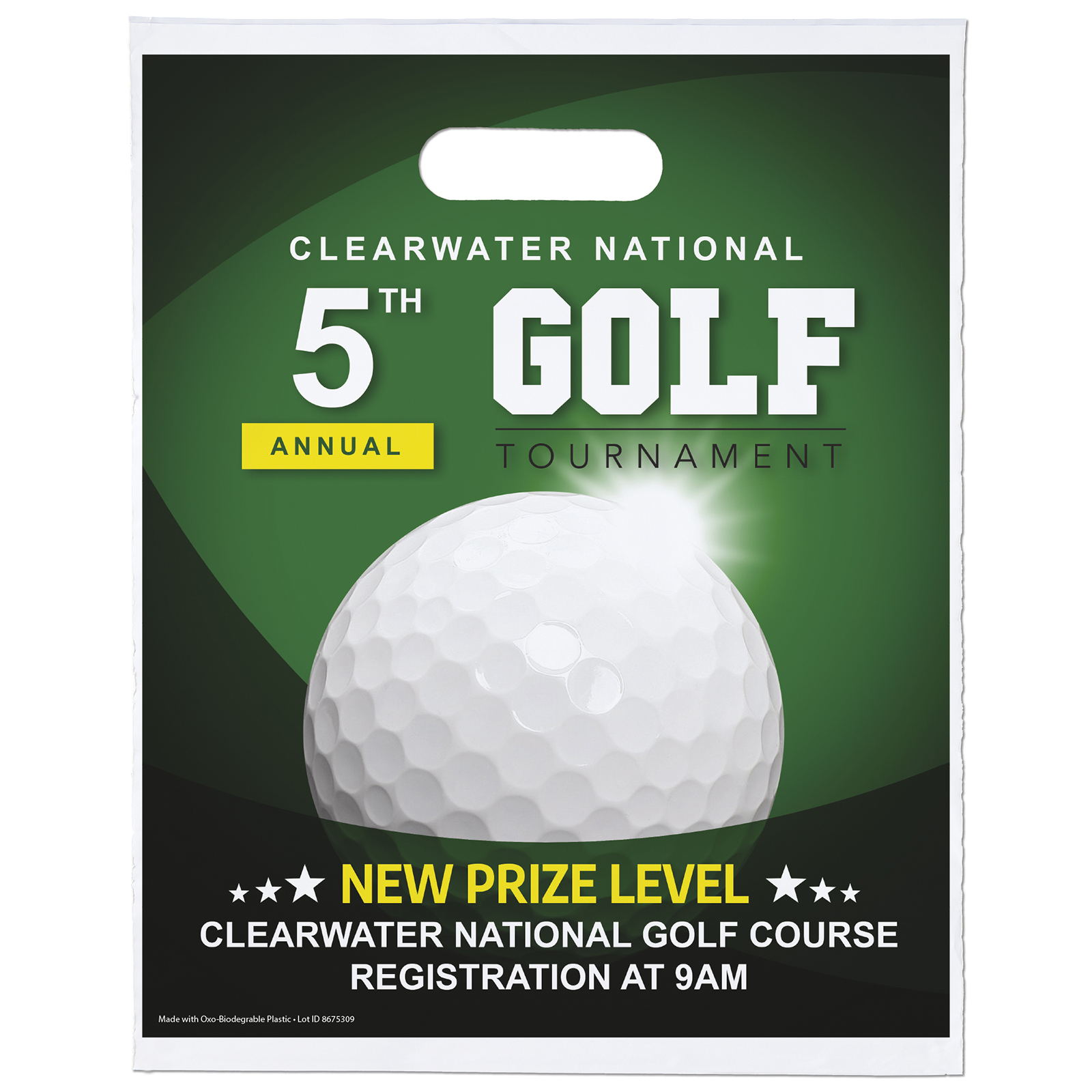 12W x 15H Digital Full Color Oxo-Biodegradable Die Cut 1