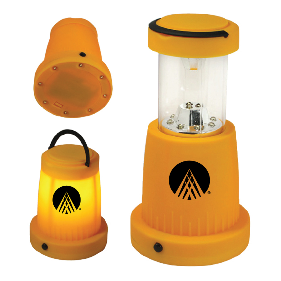 19 Led Rubberized Yellow Camping/Outdoor Lantern 1