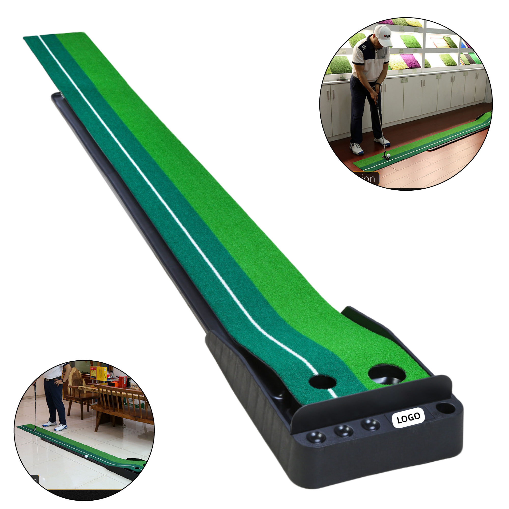MOQ 1pcs Indoor Golf Putting Green Mat Exerciser 2