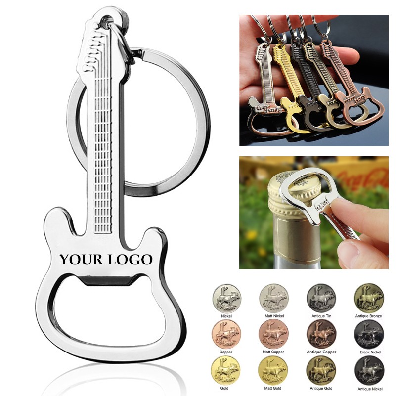 Guitar Bottle Opener Keychain 2
