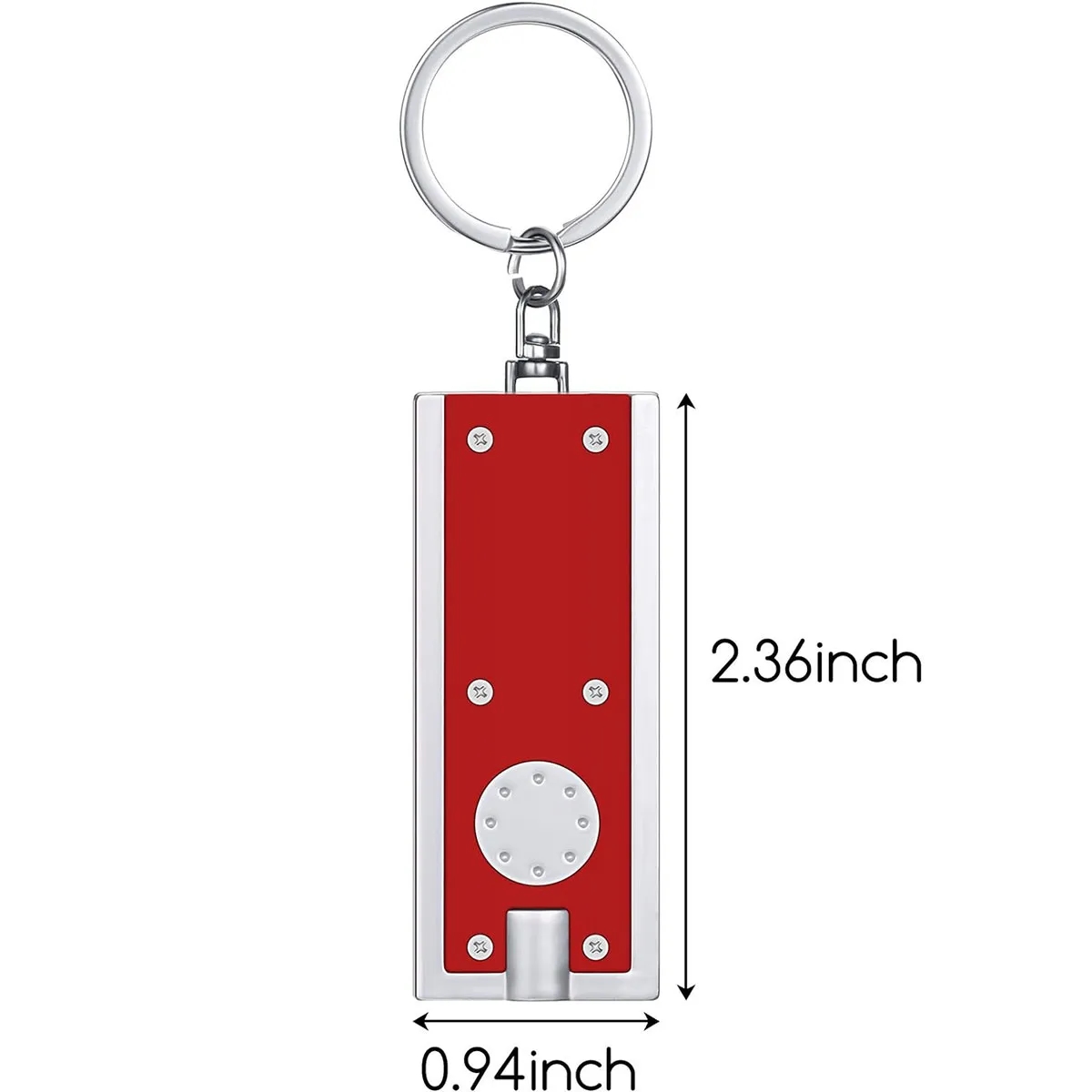 Mini Square LED Flashlight Keychain 4