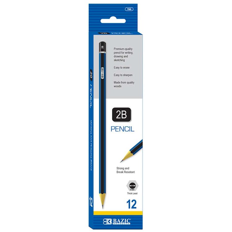 #2B Premium Wood Pencil - 12 Pack 1