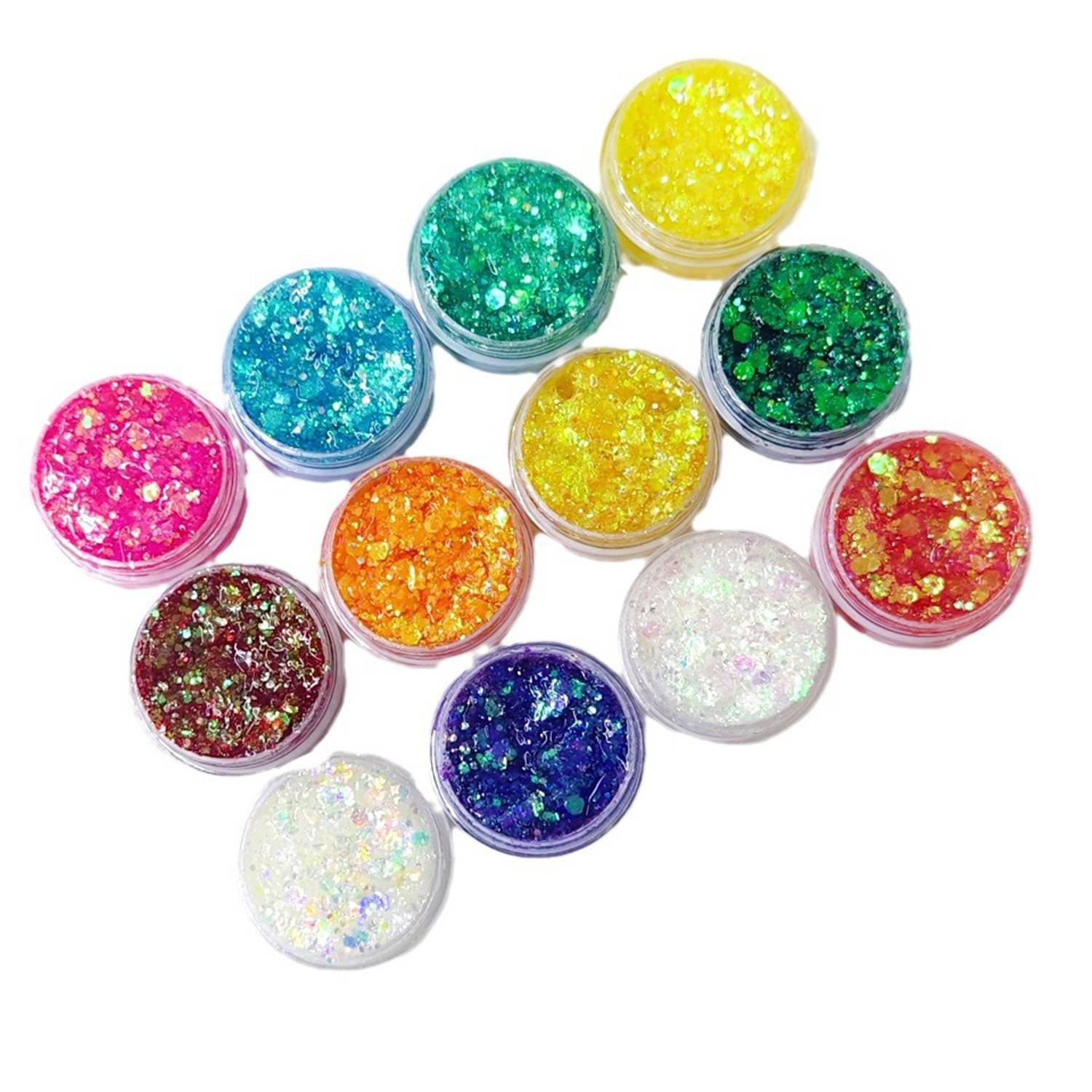 Nail Glitter Sequins Color Gradient DIY Powder 4