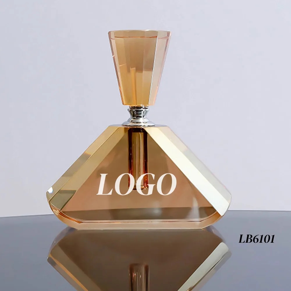 Empty Refillable Crystal Perfume Bottle Carved 3-5ML 4