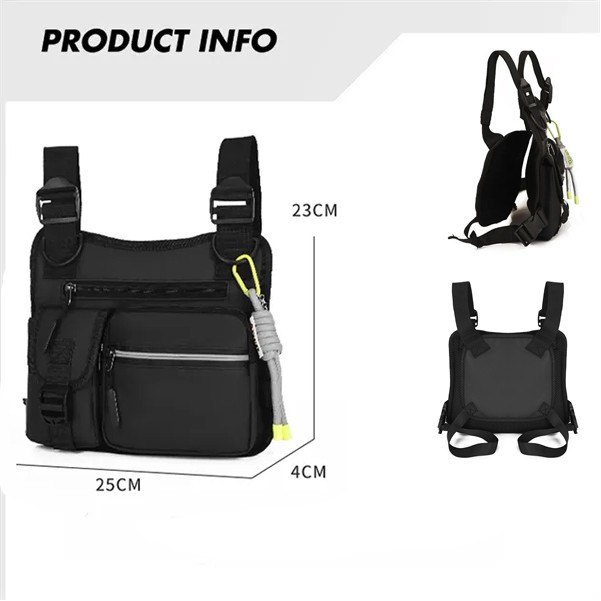 Street Outdoor Lightweight Reflective Utility Vest Bag 1