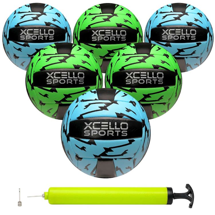Volleyballs - Blue and Green Official Size 8.5" 2