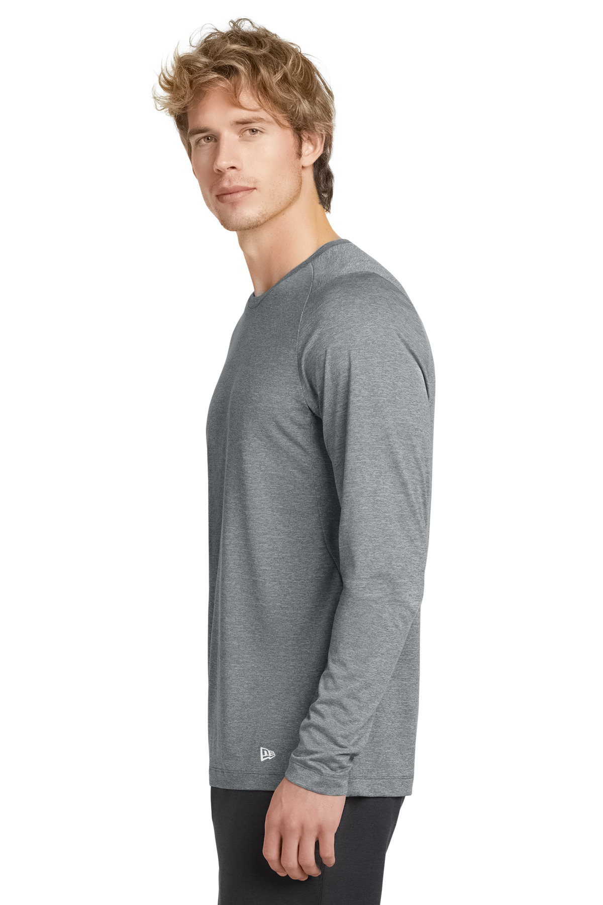 New Era Series Performance Long Sleeve Crew Tee. NEA201 9