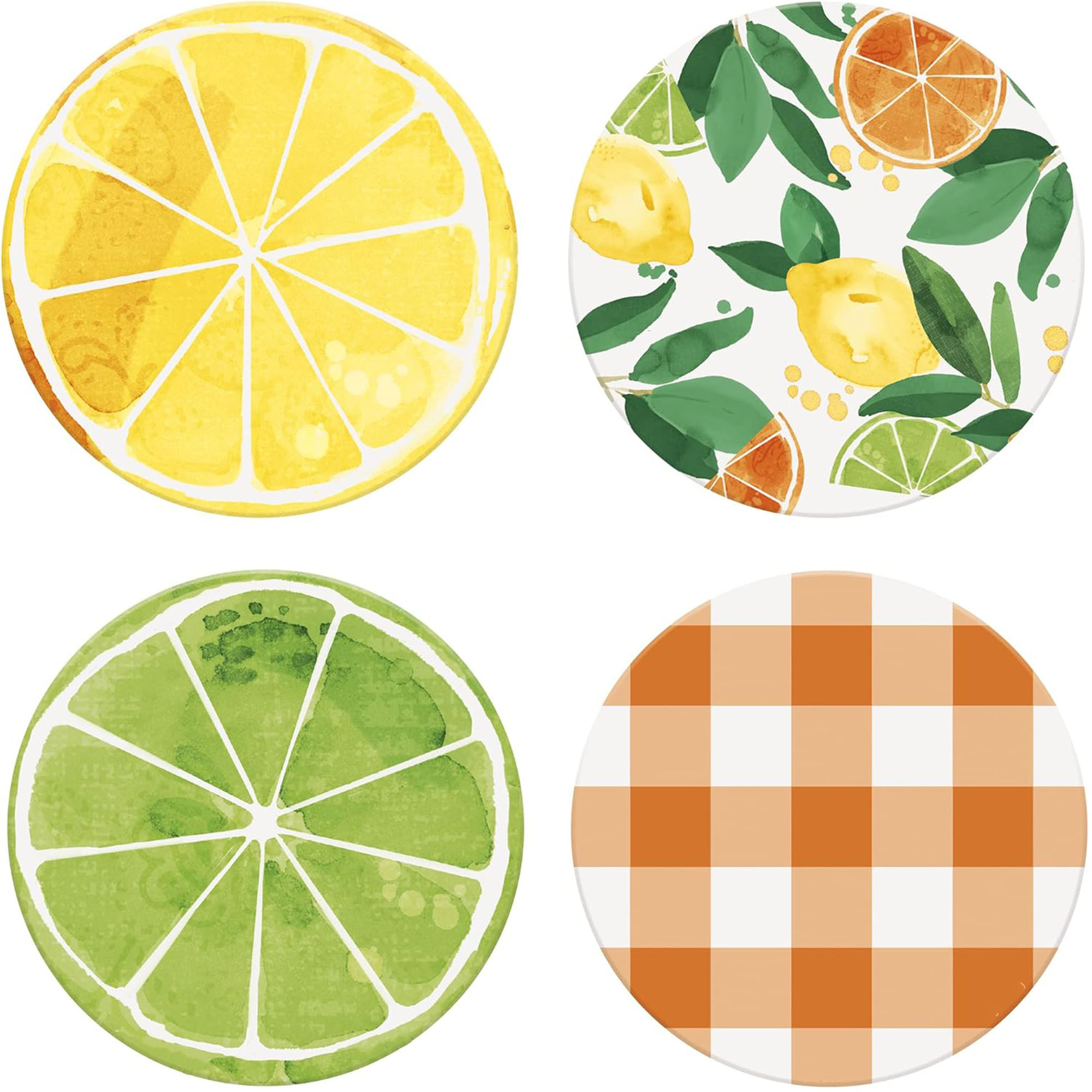 3.54" Circular Absorbent Paper Coaster 2