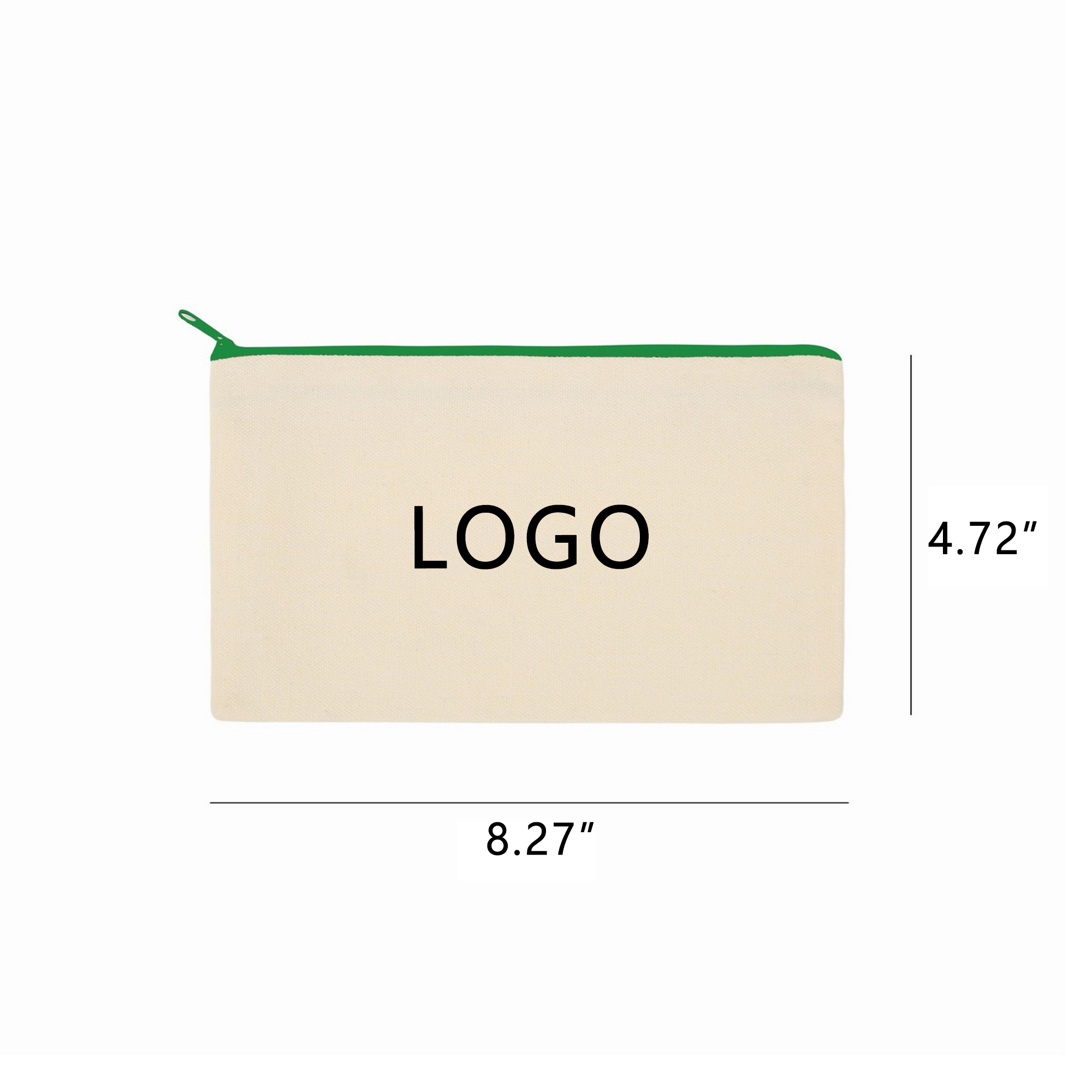 Zipper Blank Canvas Pencil Case Stationery Storage 2