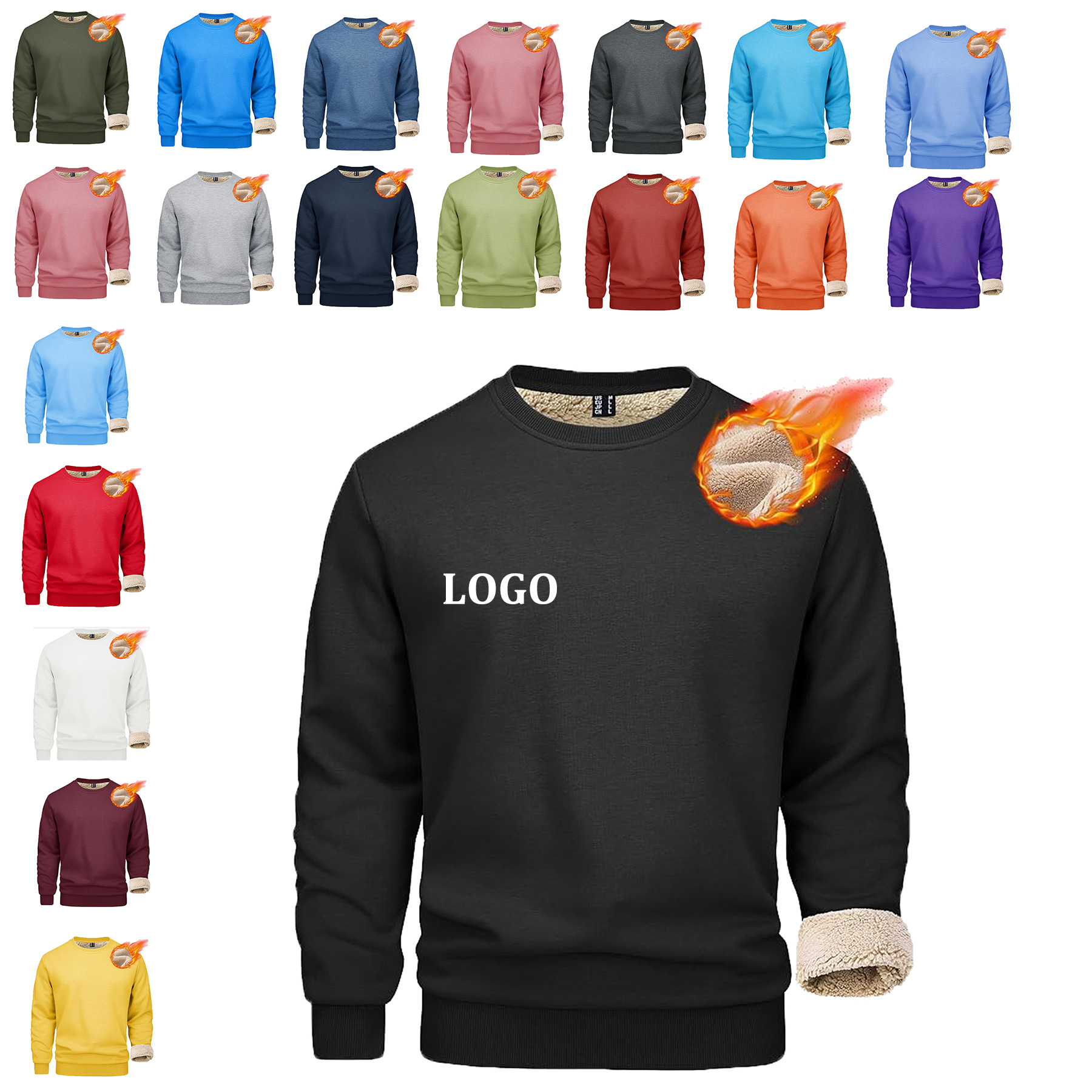 Sweatshirts, custom hoodie or sweatshirt with logo imprint 9