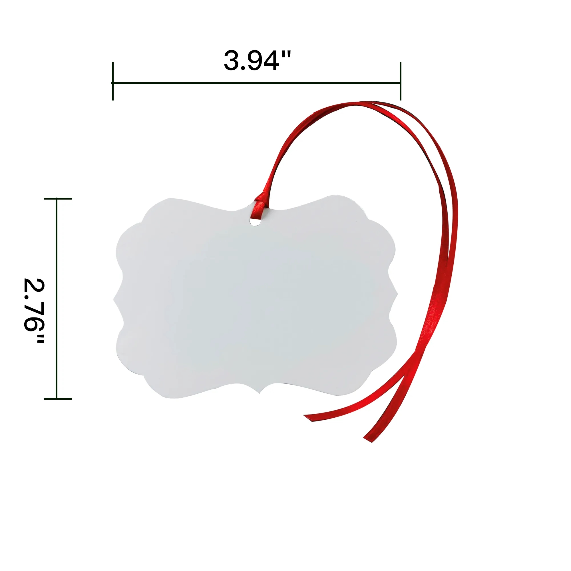 Frame Aluminum Double Sided Christmas Ornament 4