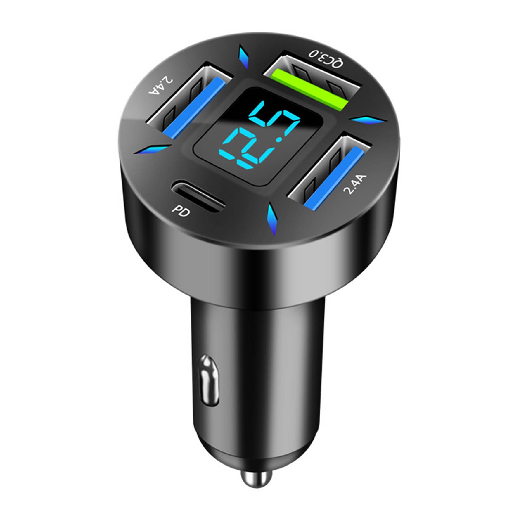 Four Port USB Car Charger to Charge Multiple Devices 8