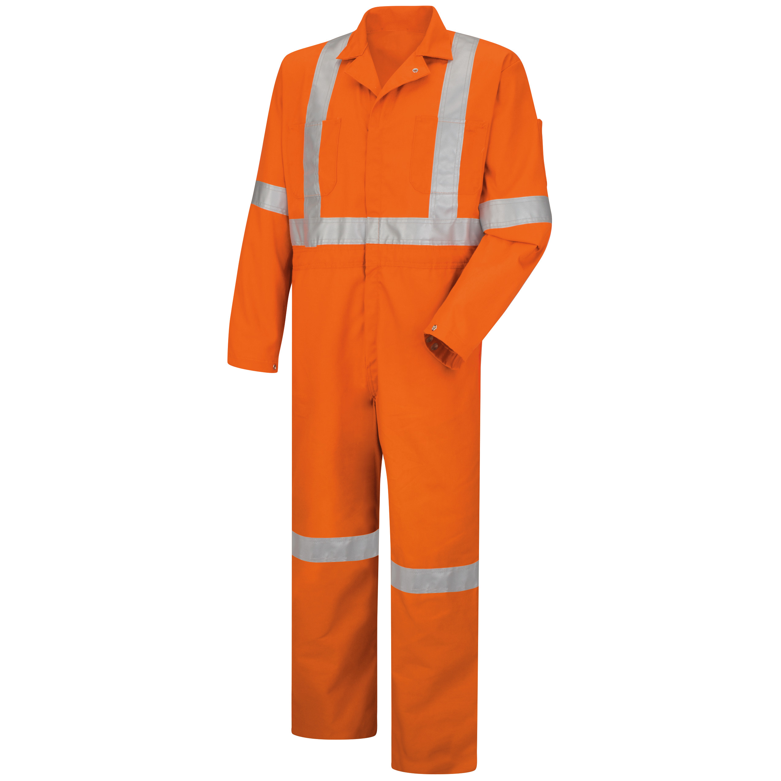 Red Kap® Hi-Visibility Zip-Front Coverall With CSA Compliant Reflective Trim 1