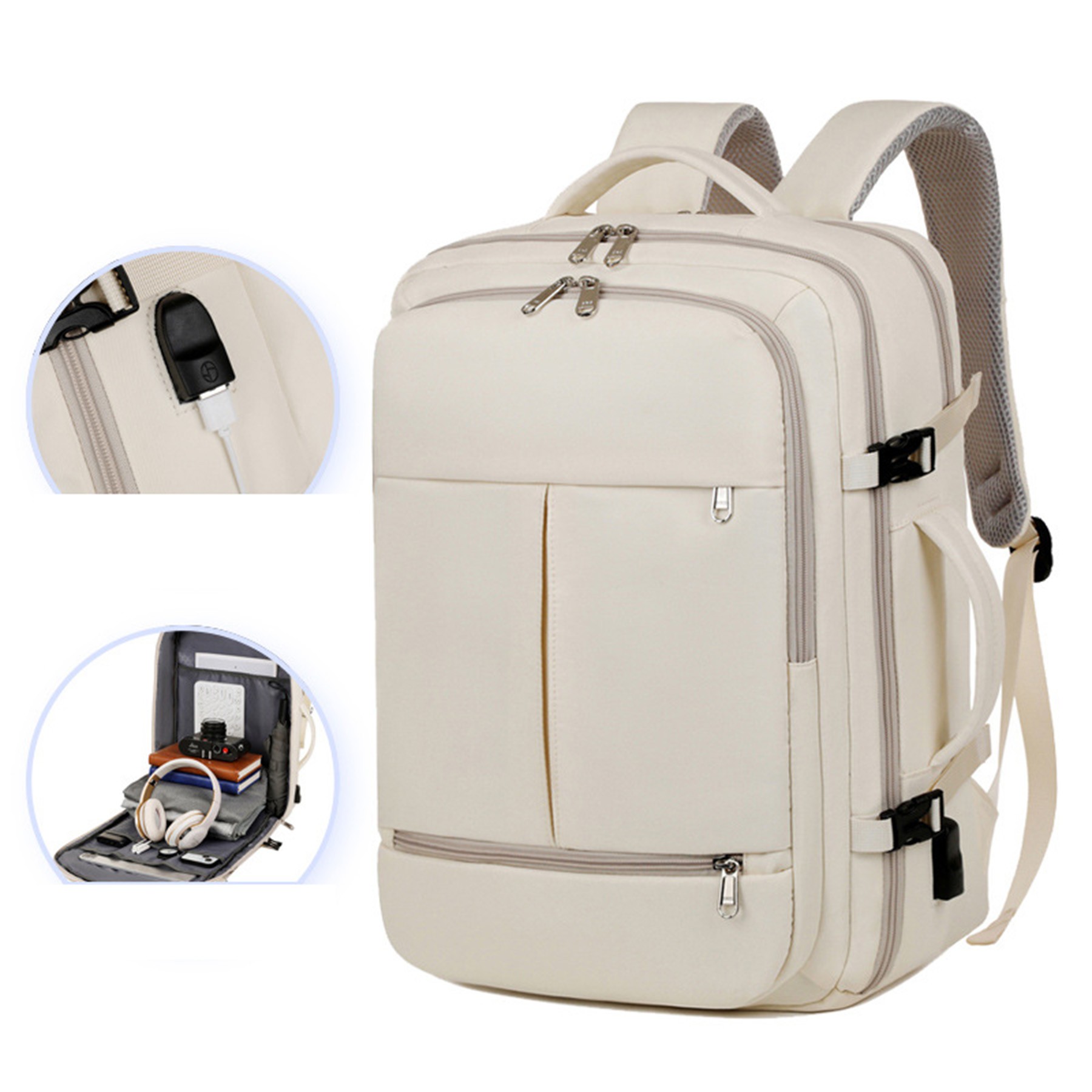 15.6" Computer Backpack Bag Travel Laptop Back Pack Business Expandable Bag for Men and Women 4