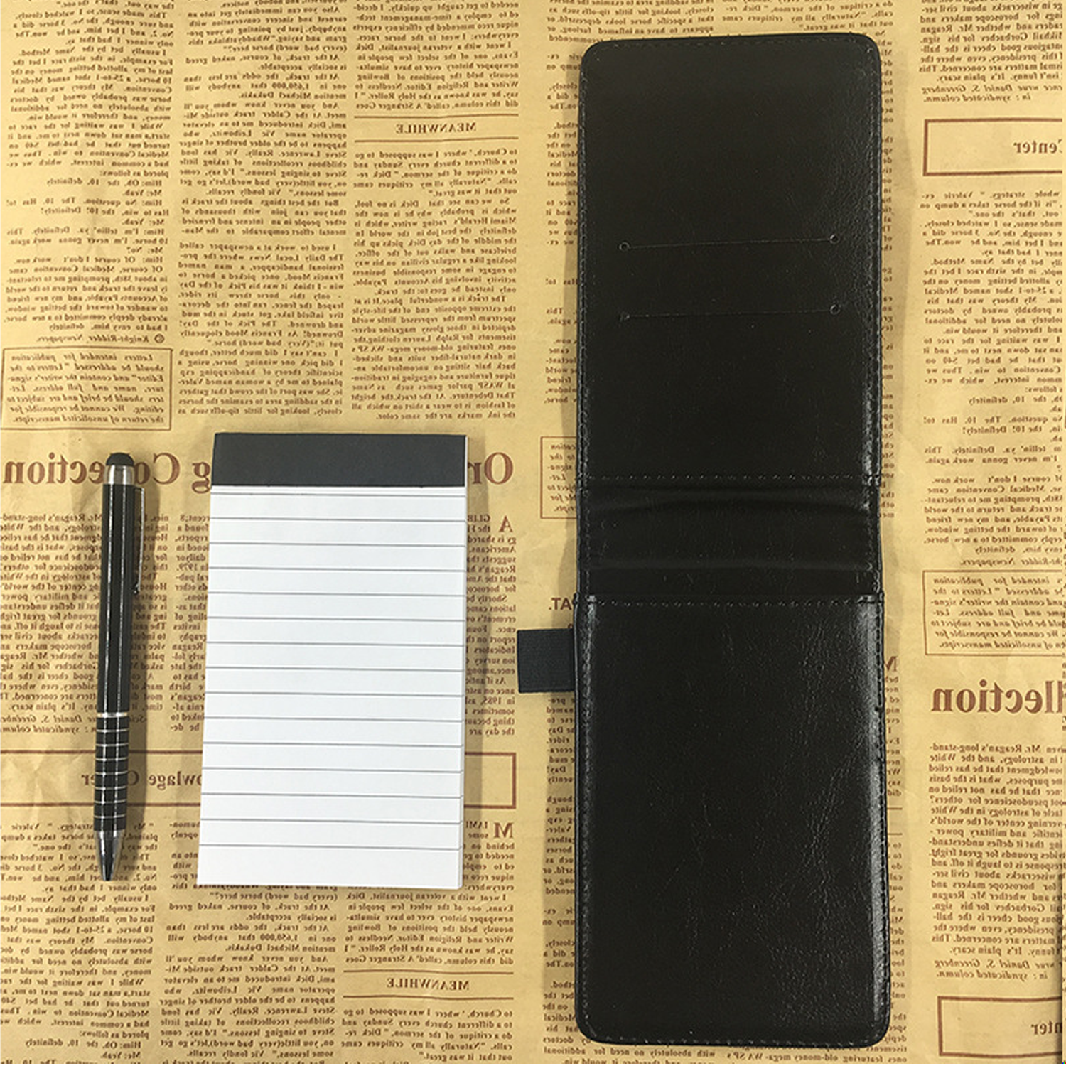 Mini Pocket Notepad Memo Book Lined Sheets With Metal Pen 5