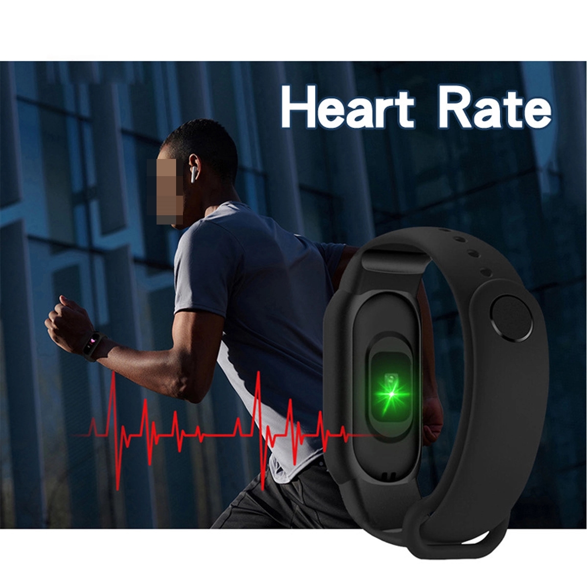 M6 Heart Rate and Sleep Monitor Smart Watch Bracelet 5