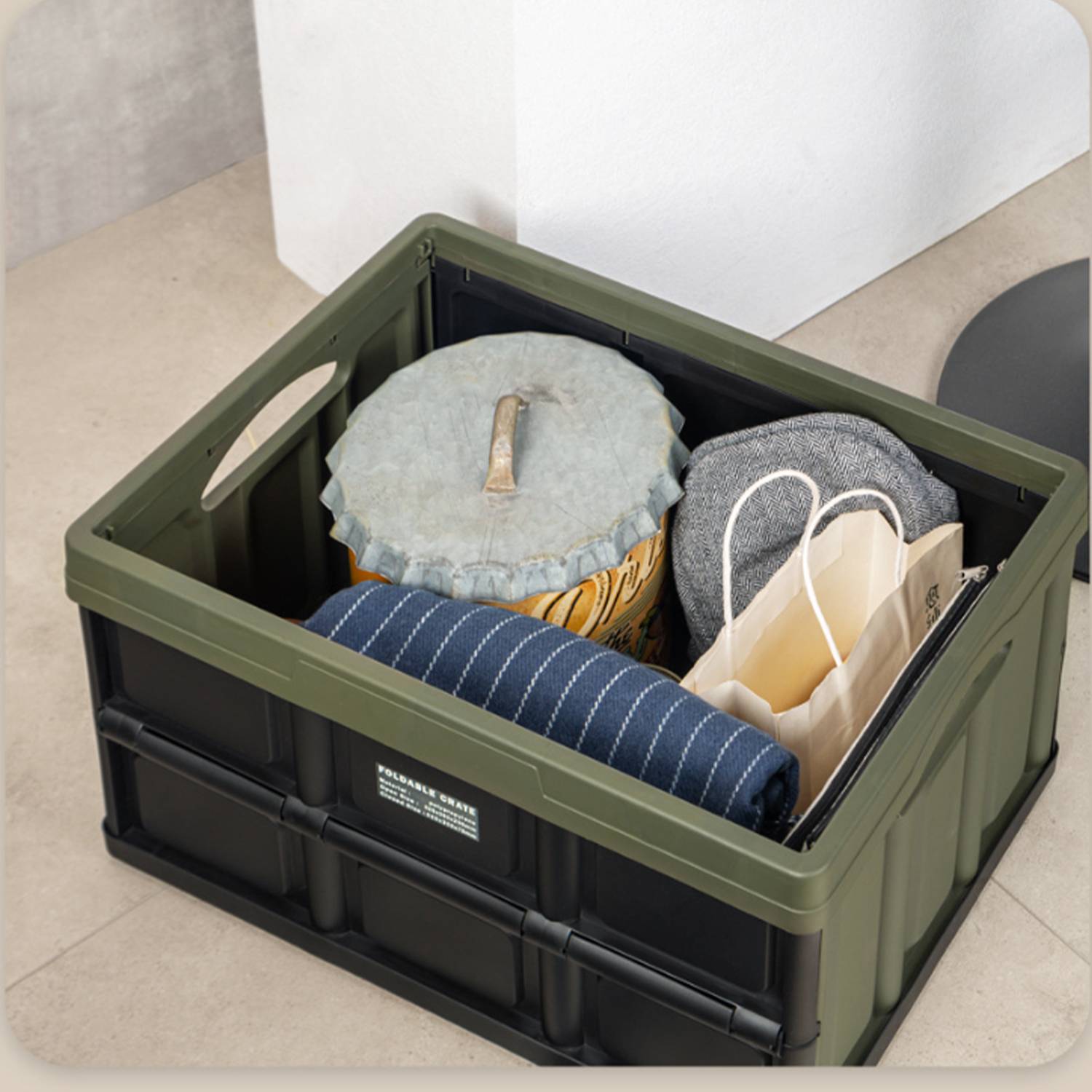 Foldable Plastic Storage Box, Car Trunk & Outdoor Organizer 2