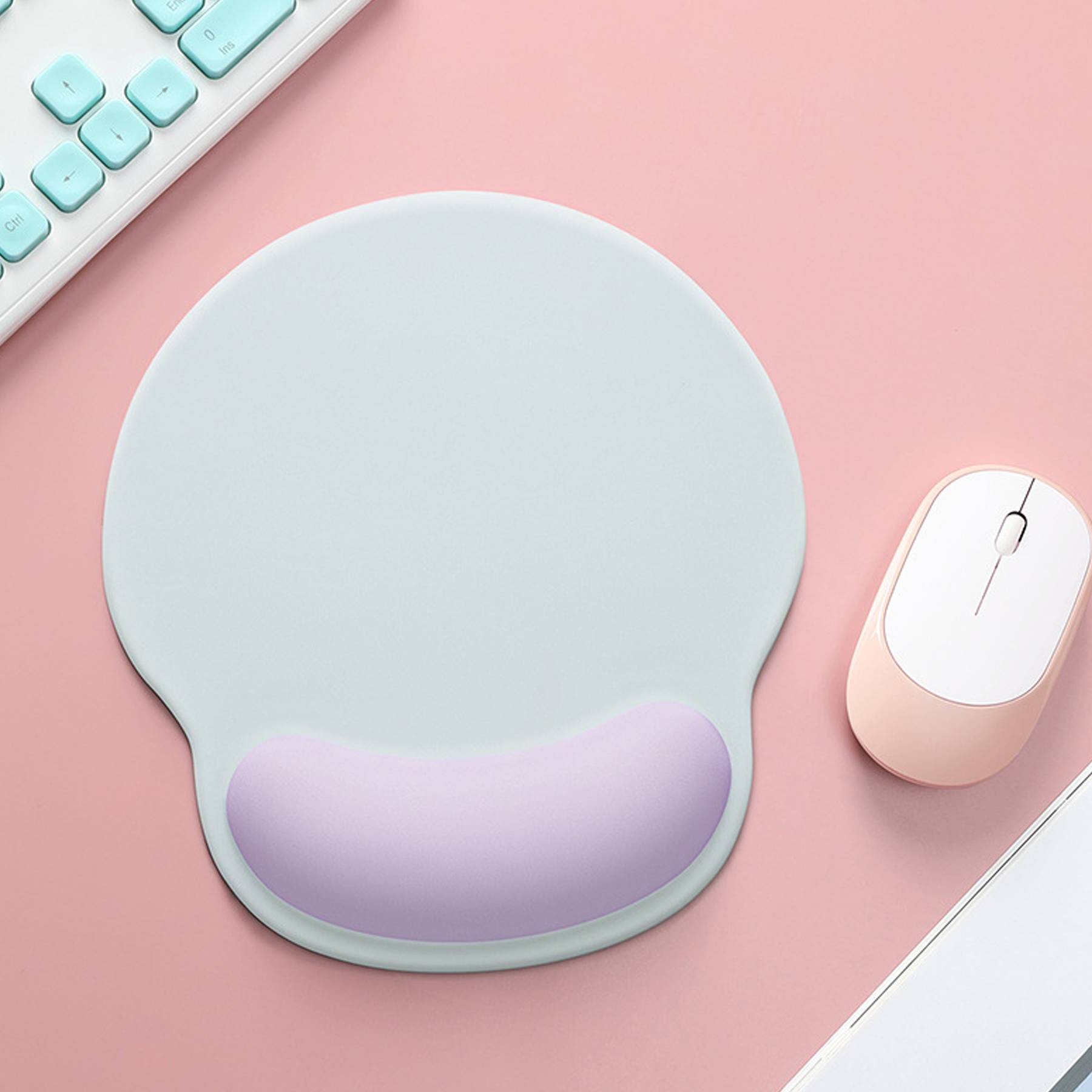 Memory Silica Gel Round Wrist Rest Mouse Pad 2