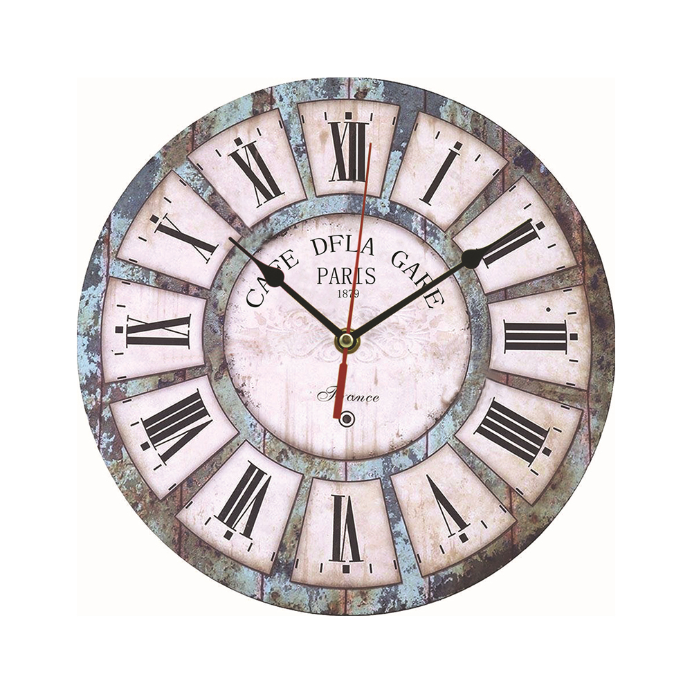 12 Inch Vintage Wooden Round Wall Clock 3