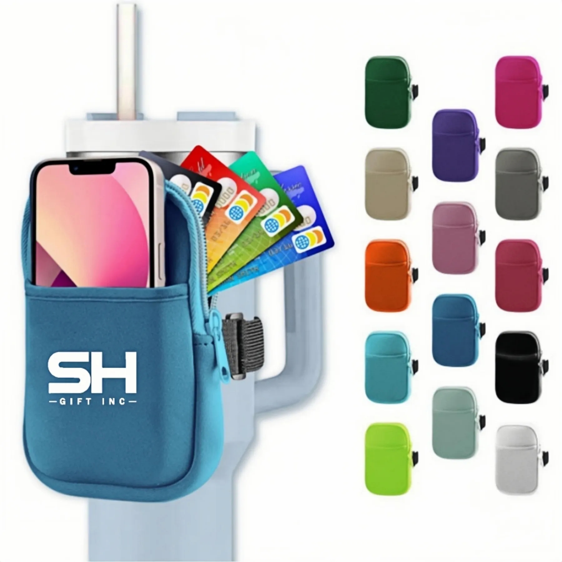 Water Bottle Pouch with Adjustable Strap 5
