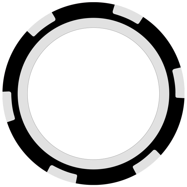 6-Stripe Poker Chip (9 Colors) 10
