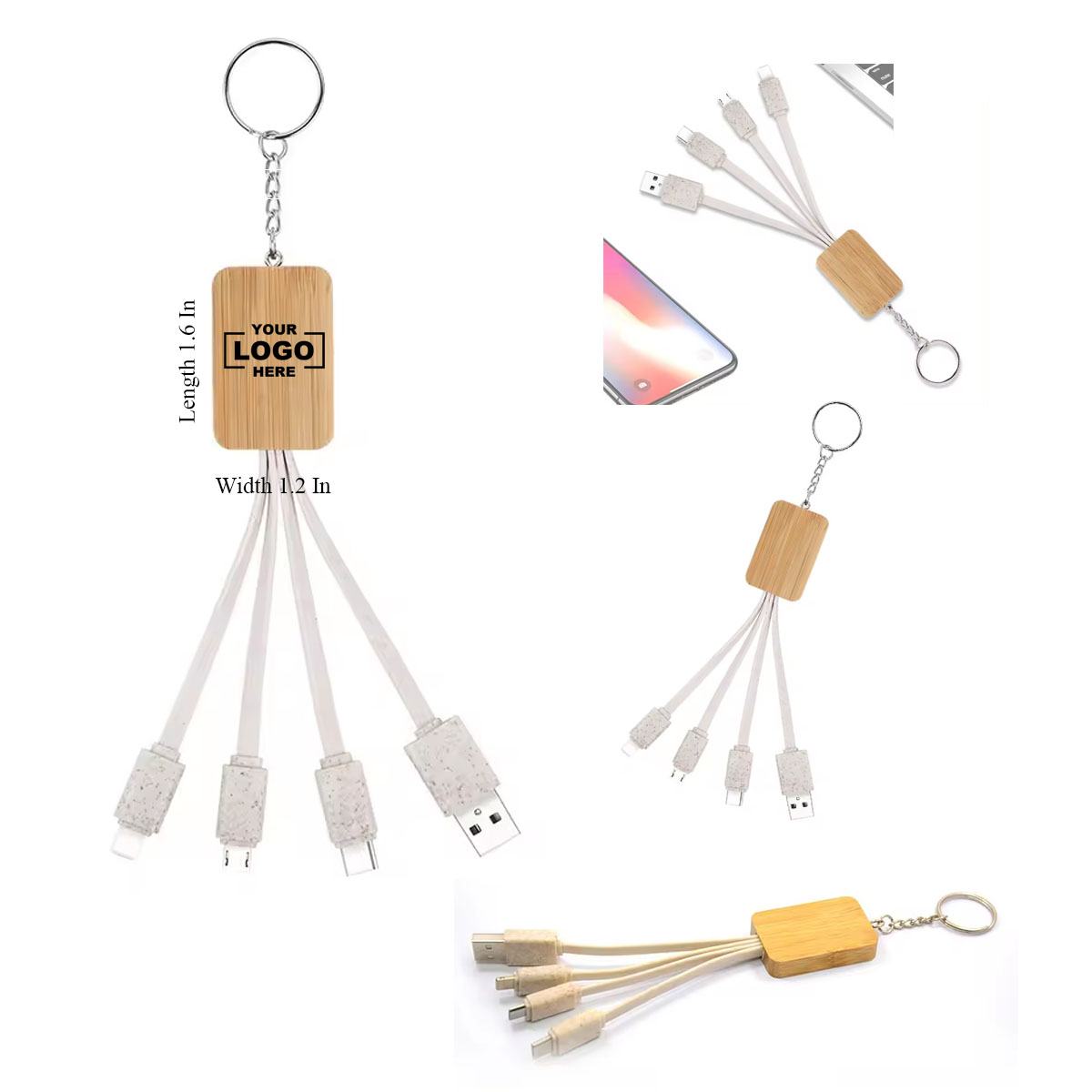 Bamboo 3 in 1 USB Charge Cable 2