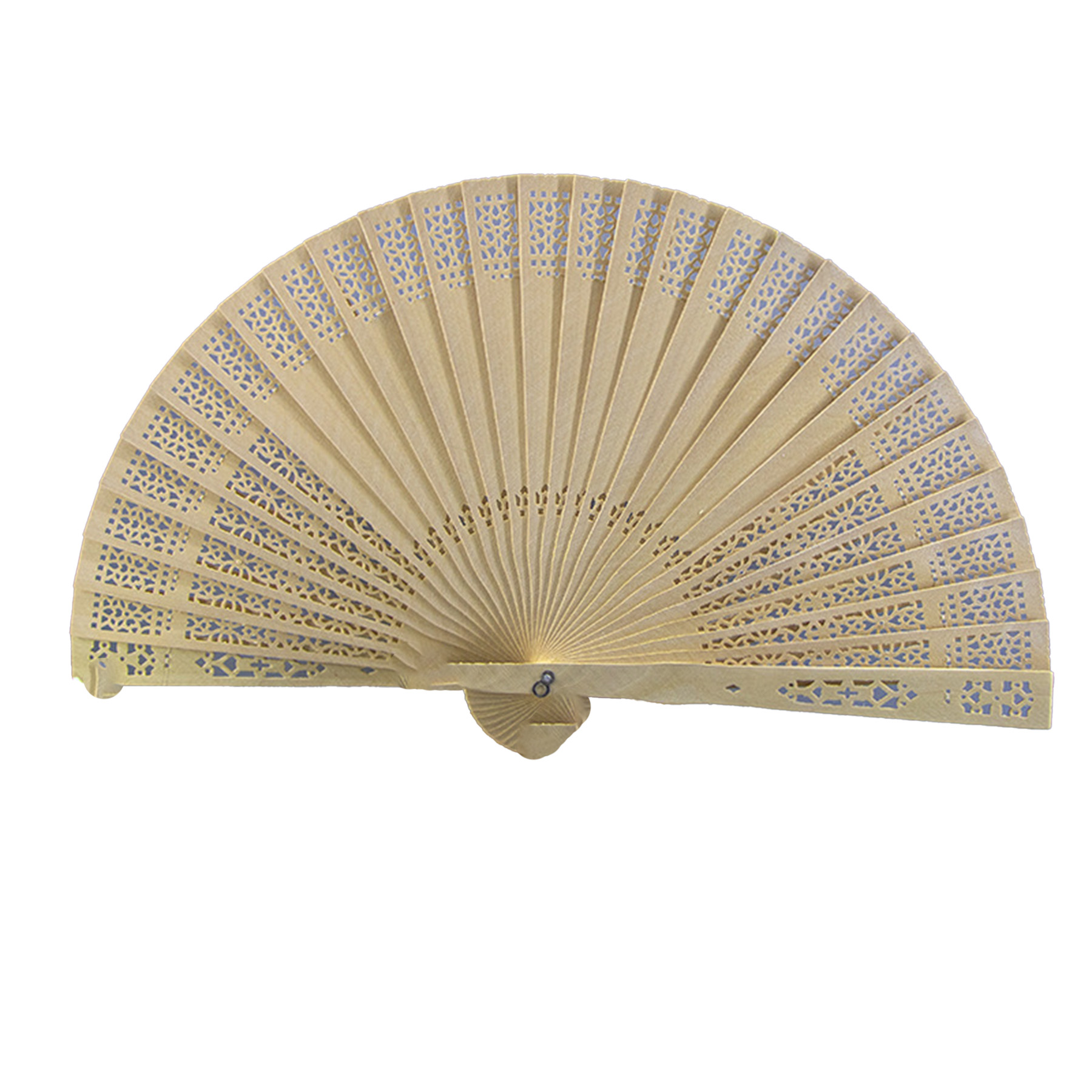 Carved Wooden Folding Fan 6