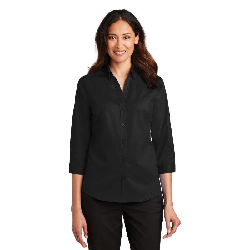 Port Authority Ladies 3/4-Sleeve SuperPro Twill Shirt. 15
