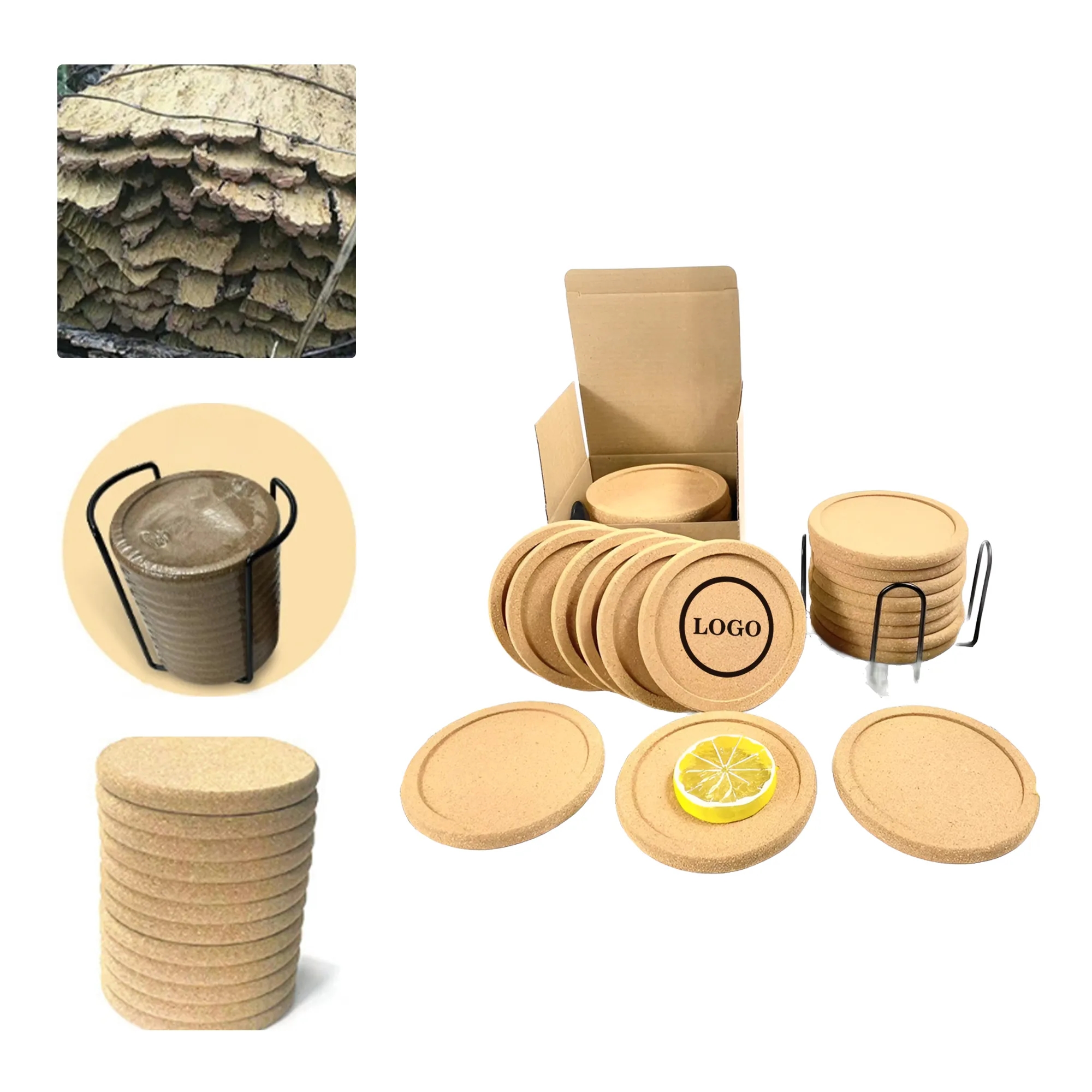 MOQ50 Custom Cork Coaster 3