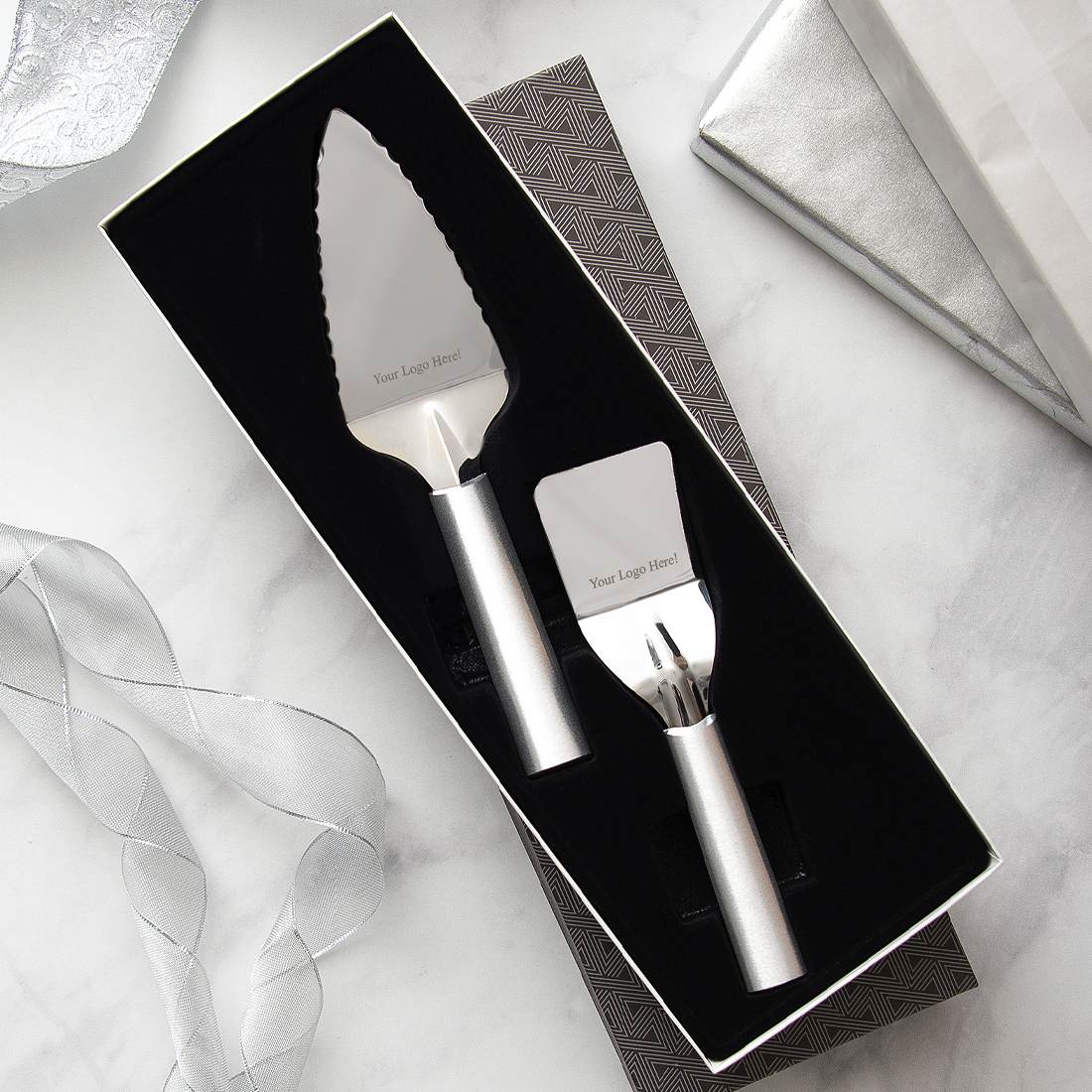 Serving Gift Set w/Silver Handle 3