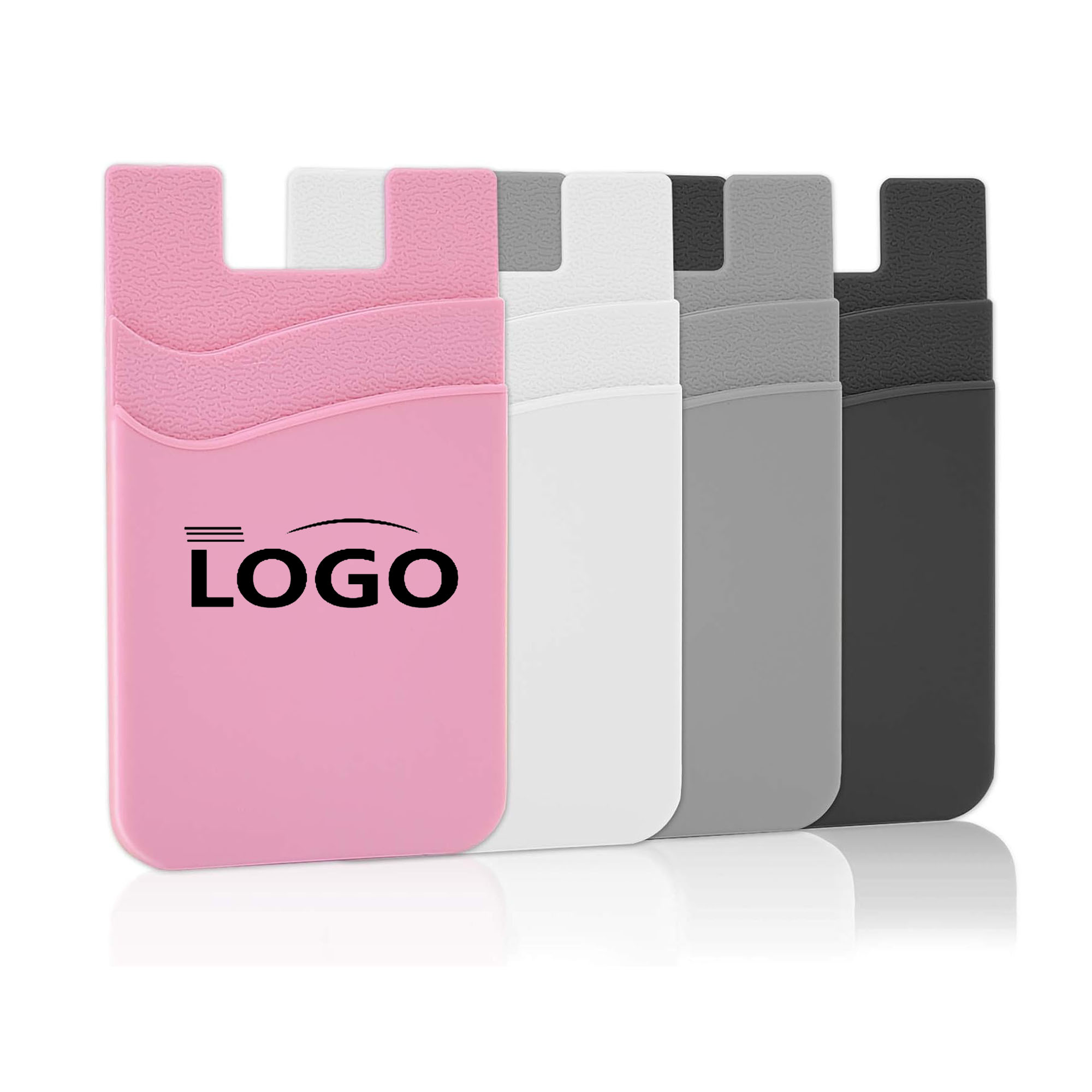 MOQ 100pcs Customizable Silicone Phone Wallet 4