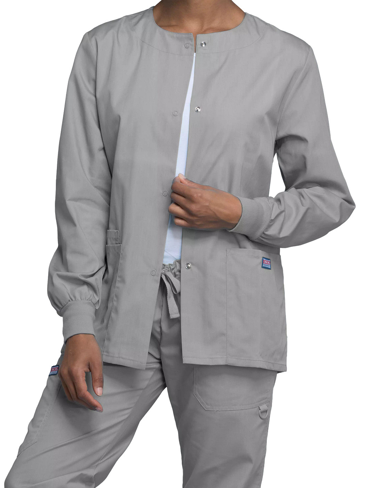Cherokee - Workwear Originals - Women's 3-Pocket Snap Front Jacket 55