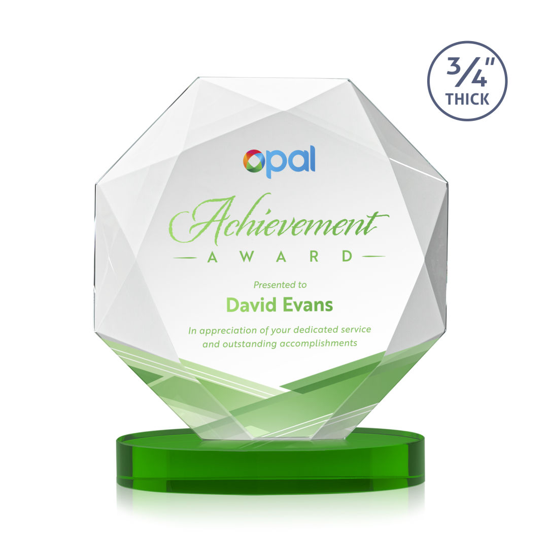 Bradford VividPrint™ Award on Alberton Base - Green 5