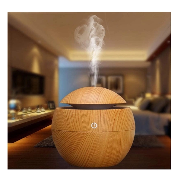 Mini USB Wood Grain Aromatherapy Diffuser 4
