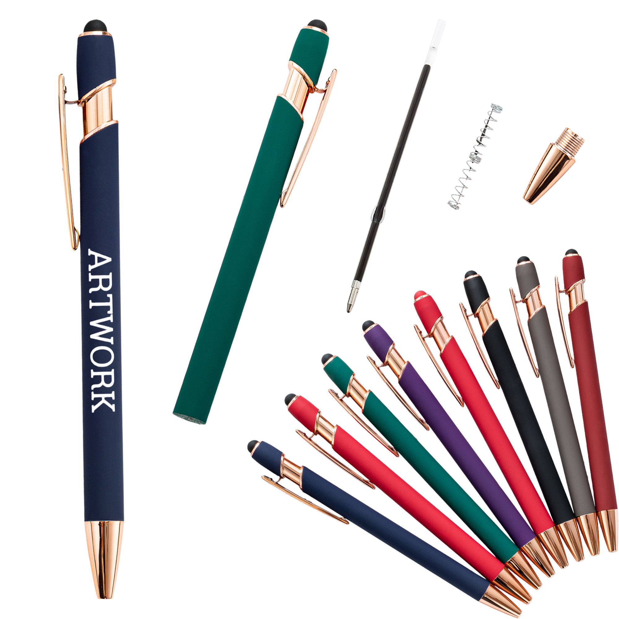 Metal Soft Stylus Ballpoint Pen 2