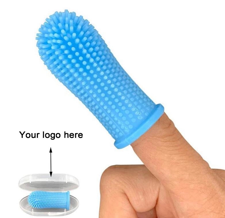 Pet Dog Kids Silicone Teethbrush Fingerbrush 2