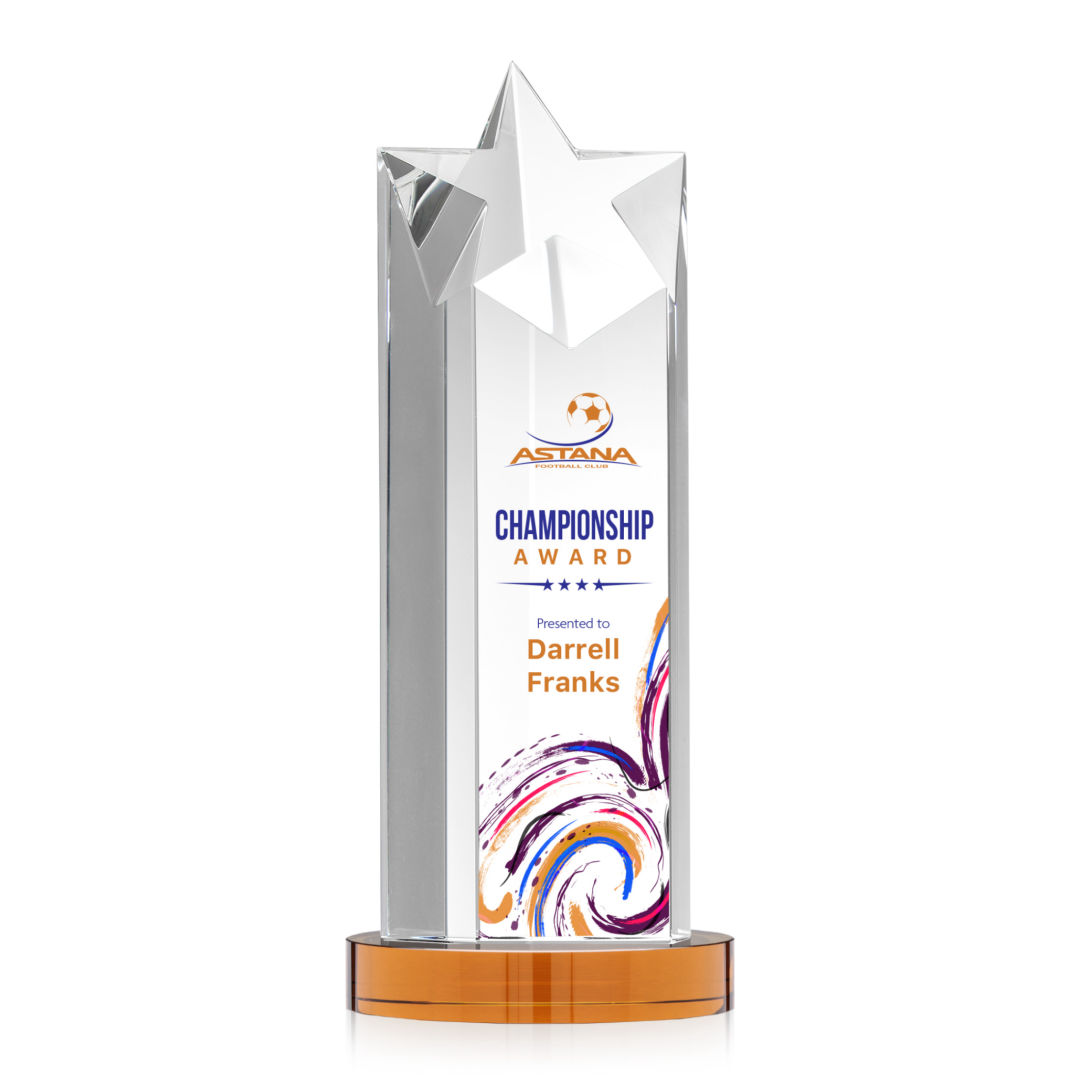 Berkeley VividPrint™ Award on Condor Base - Amber 14
