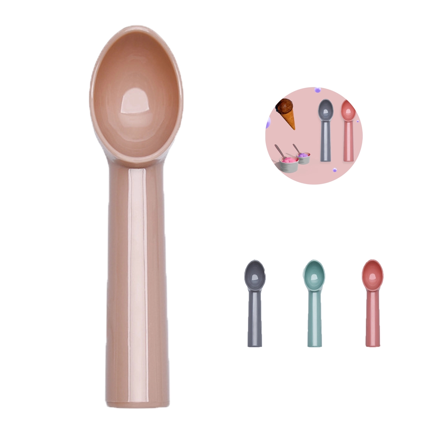 Durable Plastic Ice Cream Scoop 3